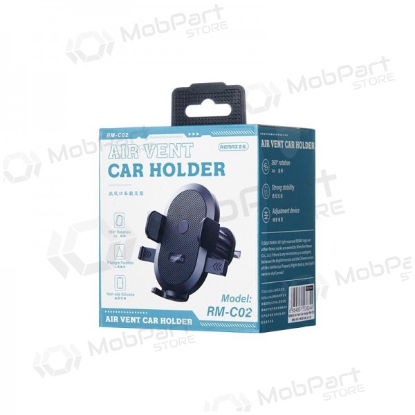 Tālruņa turētājs automobiļiem Remax RM-C02 (air vent) melns