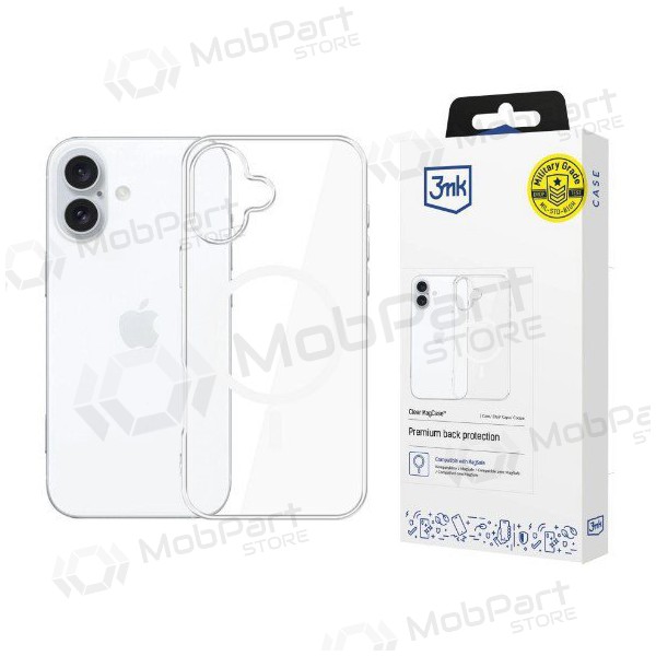 Apple iPhone 16 maciņš - 3MK Clear MagCase