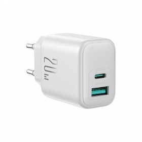 Lādētājs Joyroom JR-TCF21 USB-C/USB-A PD20W balts