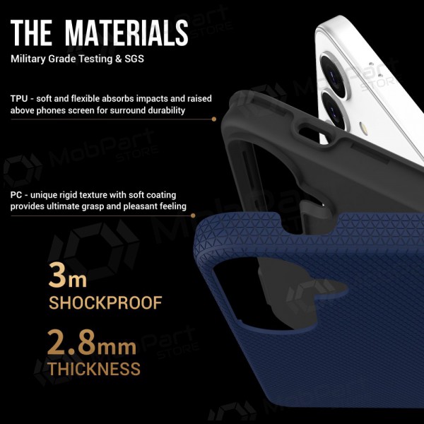 Maciņš / vāciņš Perfectionists Triangle Case Samsung A165 A16 4G/A166 A16 5G tumši zils Maciņš / vāciņš Perfectionists Triangle Case Samsung A165 A16 4G/A166 A16 5G tumši zils