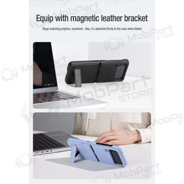 Samsung Galaxy Z Flip4 maciņš „Nillkin Leather“ (melns)