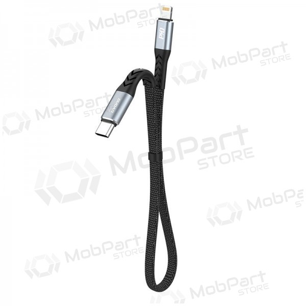 Lightning kabelis Dudao L10P USB-C uz Lightning 0.23 m 20 W melns