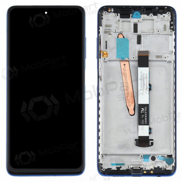 Xiaomi Poco X3 / X3 NFC ekrāns (zils) (ar rāmīti) (service pack) (oriģināls)