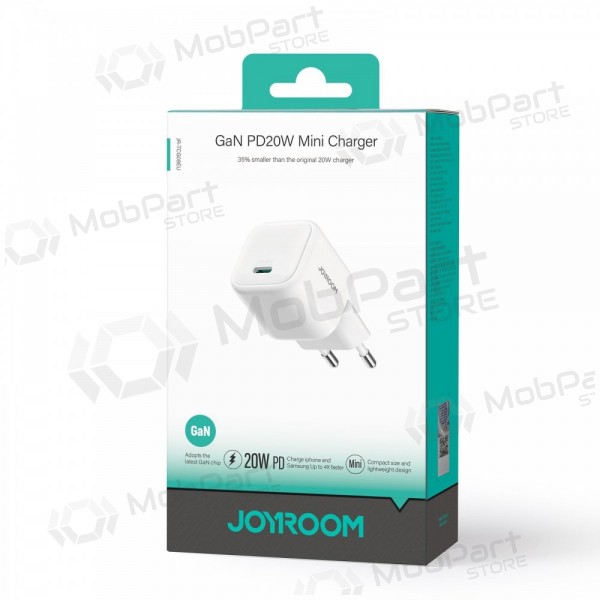 Lādētājs Joyroom JR-TCG08 USB-C GaN PD20W balts