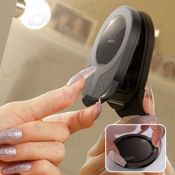 Magnetinis telefono laikiklis su siurbtukais Joyroom JR-ZS418 melns