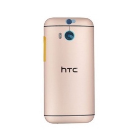HTC One M8 aizmugurējais baterijas vāciņš (zelta) (lietots grade A, oriģināls)
