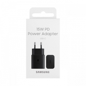Lādētājs oriģināls Samsung EP-T1510NBEGEU 15W iepakojumā melns