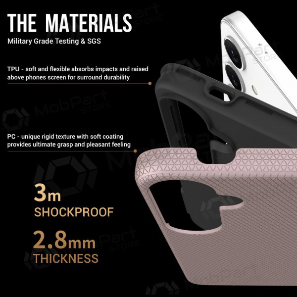 Maciņš / vāciņš Perfectionists Triangle Case Samsung A165 A16 4G/A166 A16 5G rožinio aukso Maciņš / vāciņš Perfectionists Triangle Case Samsung A165 A16 4G/A166 A16 5G rožinio aukso