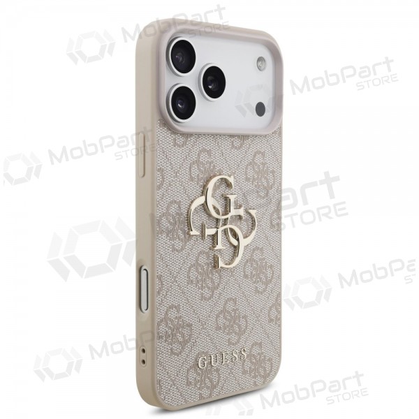 Apple iPhone 17 Pro Max maciņš - Guess PU 4G Metal Logo (rozā)