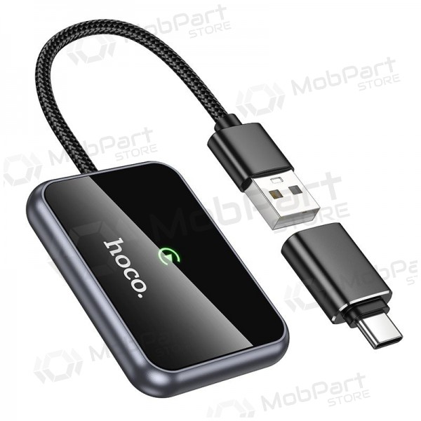 CarPlay adapteris Hoco HU1 bezvadu melns