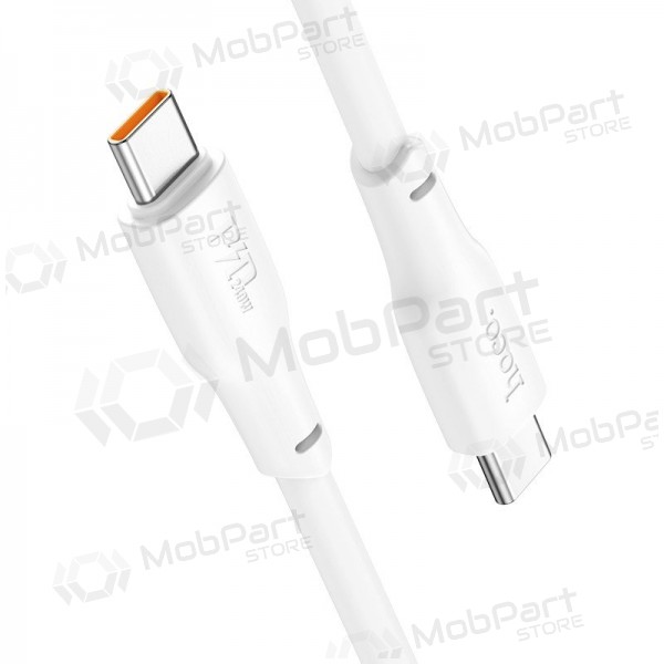 USB kabelis Hoco X93 60W USB-C to USB-C 2.0m balts