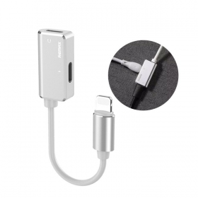 Adapteris Remax RL-LA02i iš Lightning į 2X Lightning (balts)