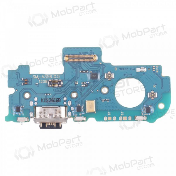 Lanksčioji šleife Samsung A356 A35 5G su įkrovimo kontaktu, mikrofonu oriģināls (service pack)