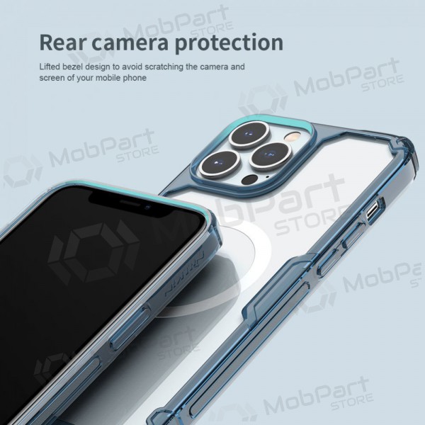 Apple iPhone 14 Pro vāciņš „Nillkin Nature Magnetic“ (zils)