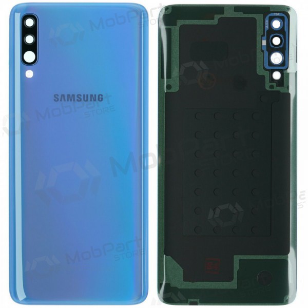 Samsung A705 Galaxy A70 2019 aizmugurējais baterijas vāciņš (zils) (lietots grade B, oriģināls)