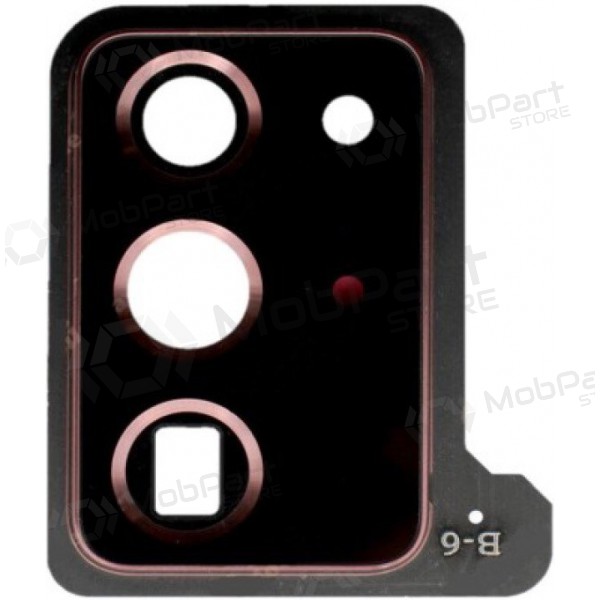 Samsung N985 / N986 Galaxy Note 20 Ultra kameras stikliņš (bronzinis) (ar rāmīti)