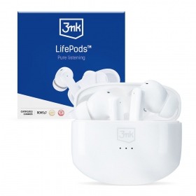 Bezvadu brīvroku aprīkojums 3mk LifePods (balta)