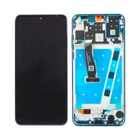 Ekranas Huawei P30 Lite 48MP su lietimui jautriu stikliuku un rėmeliu Peacock Blue ORG