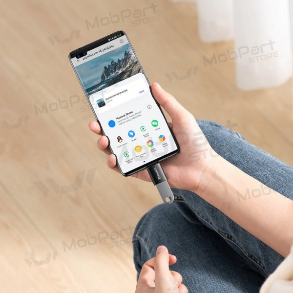 Adapteris Baseus Ingenuity Series Type-C to USB-A3.1 OTG melns ZJJQ000001