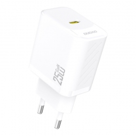 Tālruņa lādētājs Dudao A27 25 W GaN USB-C balts