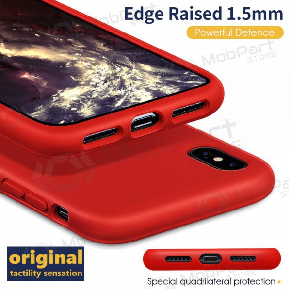 Apple iPhone 12 Pro Max maciņš - Liquid Silicone 1.5mm (sarkans)