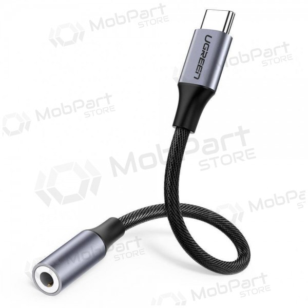 Audio adapteris Ugreen AV161 USB-C uz 3.5 mm pelēks
