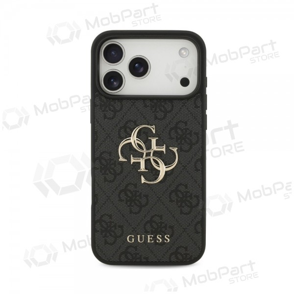 Apple iPhone 18 Pro Max maciņš - Guess PU 4G Metal Logo (pelēks)