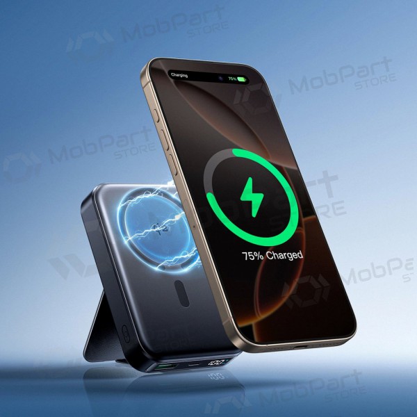 Ārējā baterija Power Bank Joyroom JR-PBM11 22.5W Qi2 Magnetic Wireless 10000mAh melna