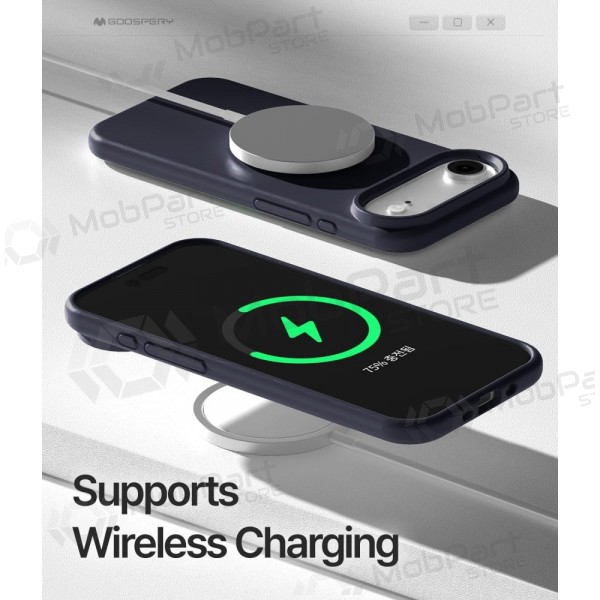 Apple iPhone Air maciņš Mercury "Pure Magsafe Silicon Case" (tumši zils)