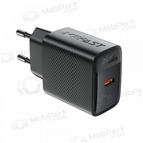 Tālruņa lādētājs Acefast A104 25 W GaN USB-C melns