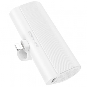Ārējā baterija Power Bank Borofone BJ35 Lightning 5000mAh balta