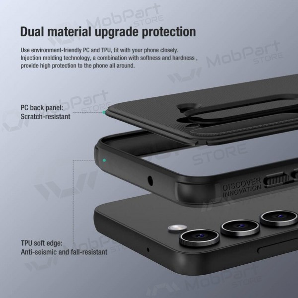 Samsung Galaxy A14 5G vāciņš „Nillkin Frosted Shield“  (sarkans)