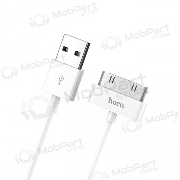 USB kabelis HOCO X1 iPhone 30-pin 1.0m (balts)