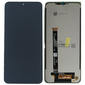 Ekranas Samsung G556 Xcover 7 5Gar lietimui jautriu stikliuku Black ORG