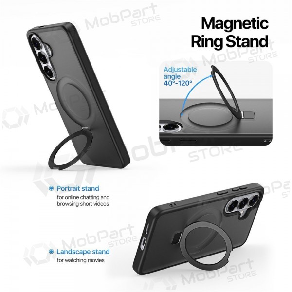 Samsung Galaxy S26 maciņš - Dux Ducis Yind Magnetic Stand (melns)