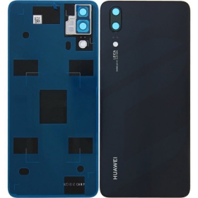 Huawei P20 aizmugurējais baterijas vāciņš (melns) (lietots grade C, oriģināls)