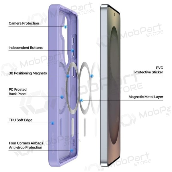 Samsung Galaxy S26 Ultra maciņš - Dux Ducis Yind MagSafe (violets)