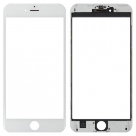 Apple iPhone 6 Plus Ekrāna stikliņš ar rāmīti (balts) (for screen refurbishing) - Premium