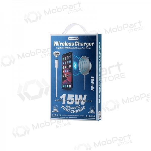Bezvadu lādētājs Remax RP-W58 15 W balts