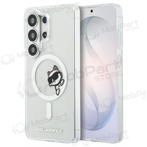 Samsung Galaxy S26 Ultra maciņš - Karl Lagerfeld IML Choupette Peekaboo Logo Magnetic (caurspīdīgs)