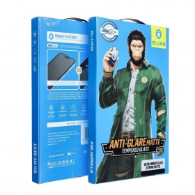 LCD apsauginis stikliukas 5D Mr. Monkey Glass (Strong Matte) Apple iPhone 16 Pro melns