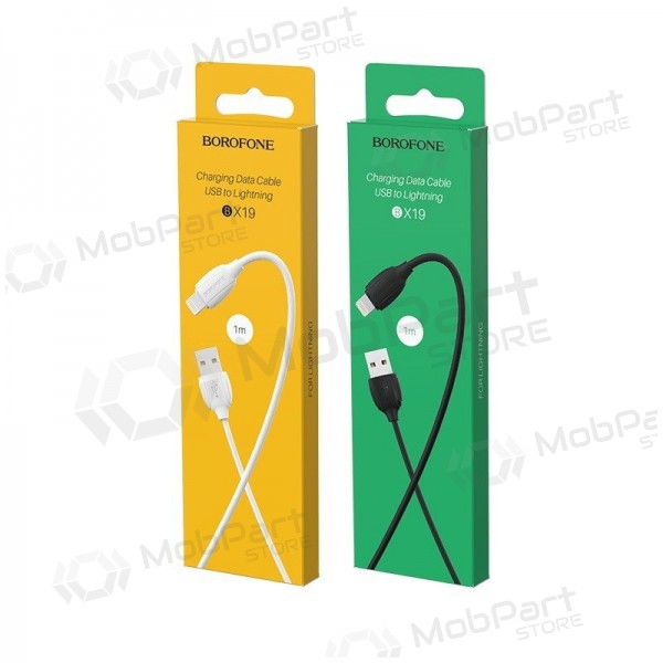 Lightning kabelis Borofone BX19 USB-A uz Lightning 1 m balts