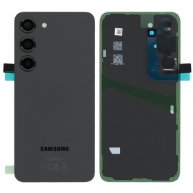 Samsung Galaxy S23 aizmugurējais vāciņš (melns) (oriģināls)