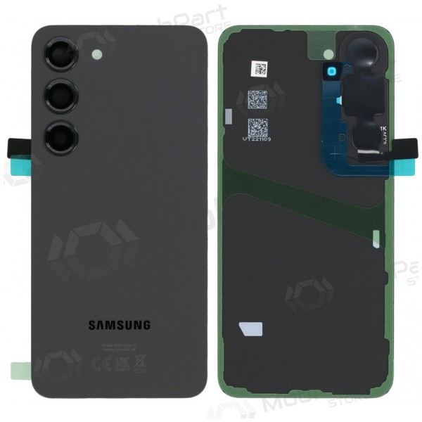 Samsung Galaxy S23 aizmugurējais vāciņš (melns) (oriģināls)