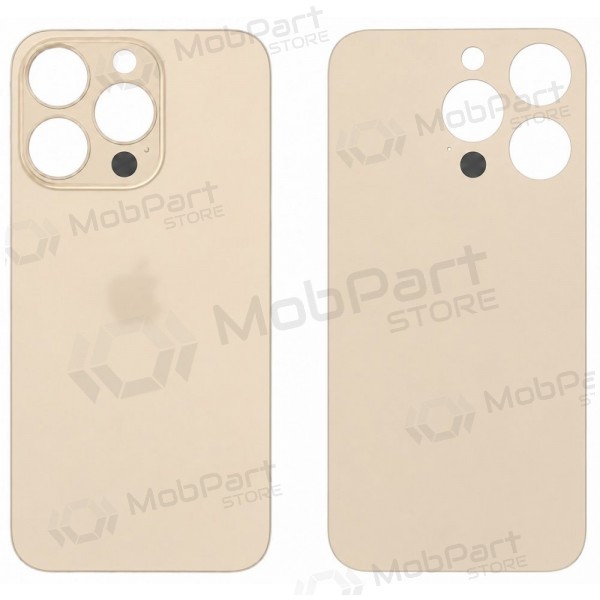 Apple iPhone 14 Pro Max aizmugurējais vāciņš (zelta) (Premium)