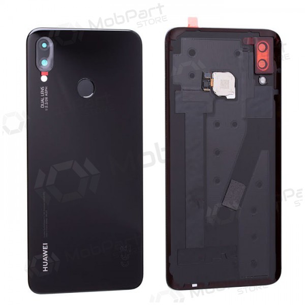 Huawei P Smart Plus aizmugurējais baterijas vāciņš (melns) (lietots grade A, oriģināls)