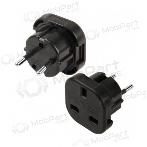 Adapteris UK uz EUR melns