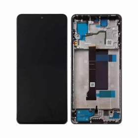 Ekranas Xiaomi Redmi Note 13 Pro+ 5G su lietimui jautriu stikliuku un rėmeliu Midnight Black oriģināls (service pack)