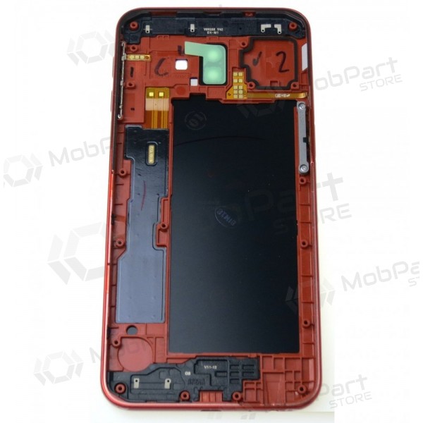 Samsung J610 Galaxy J6+ 2018 aizmugurējais baterijas vāciņš (sarkans)