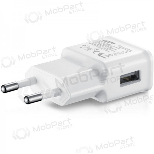 Samsung G900F Galaxy S5 / N9005 Note 3 USB (2A) lādētājs (balts)